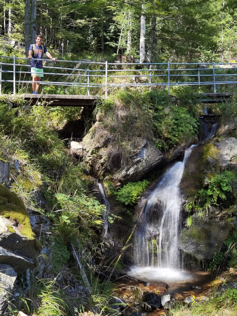 Wir waren allein am Fahler Wasserfall - sehr entspannend