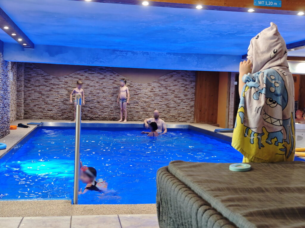 Das Schwimmbad im Familienhotel Böhmerwald