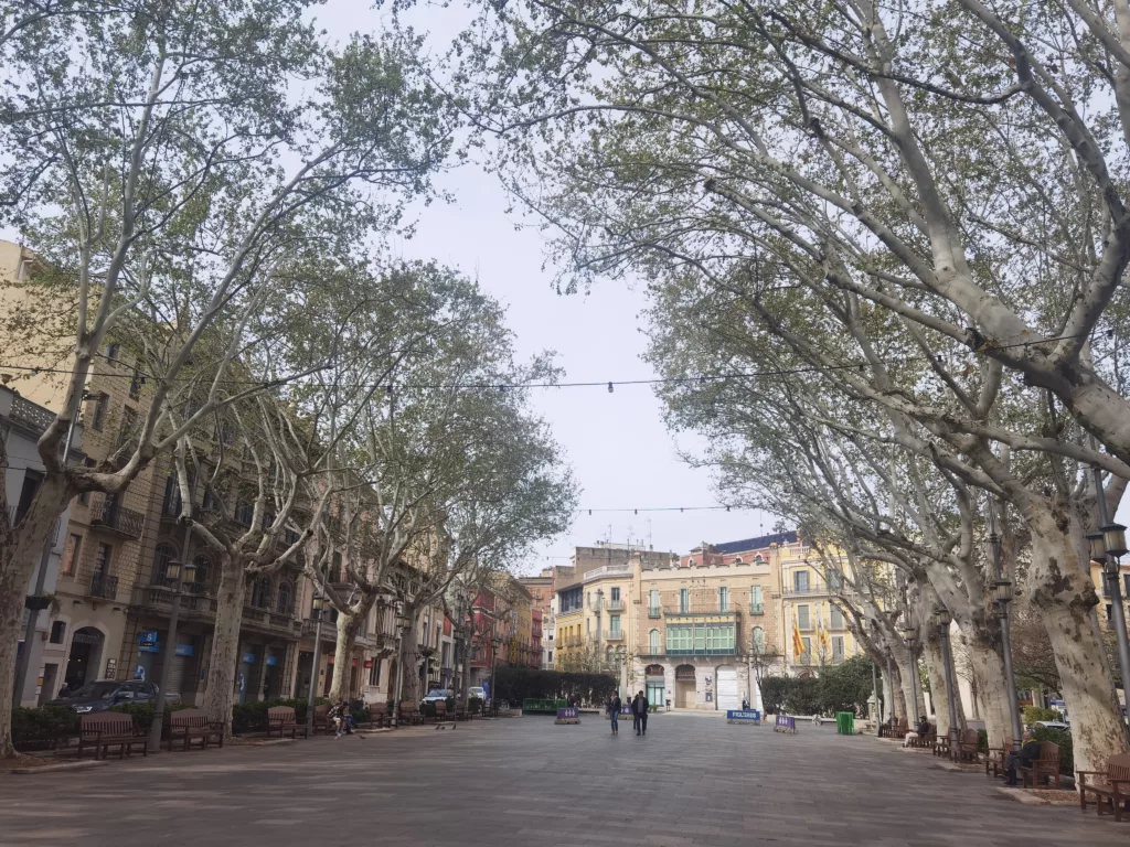 Die Rambla in Figueres 