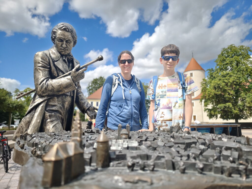 Freiberg im Erzgebirge mit Kindern