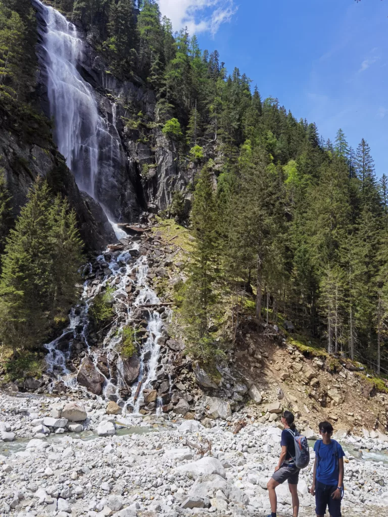Am Talschluß im Kötschachtal haben wir diesen Wasserfall bewundert