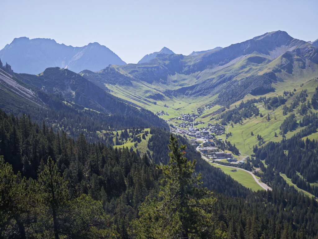 Blick auf den Bergort Malbun