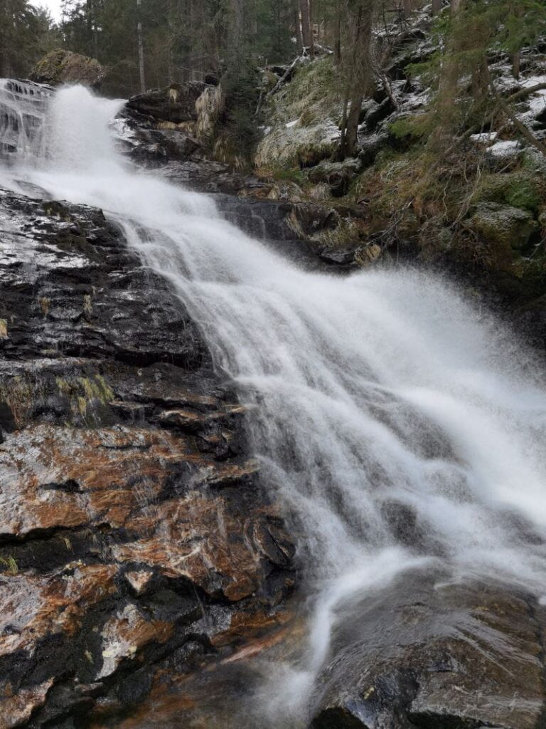 Wasserfälle Deutschland: Die Rieslochfälle sind die größten Wasserfälle im Bayerischen Wald