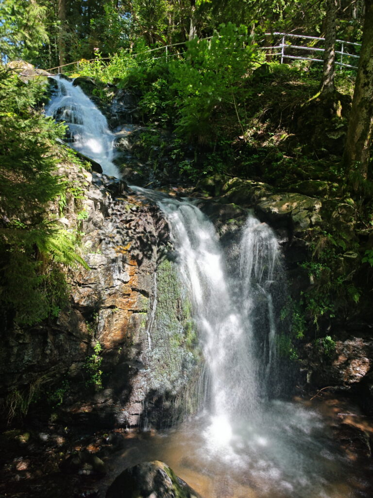 Die obere Stufe der Todtnauer Wasserfälle 